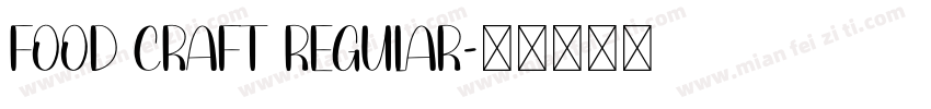 Food Craft Regular字体转换